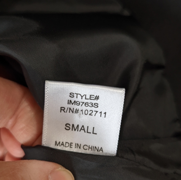 Gibson Black Blazer Jacket Flared Back Cinched Sleeves Women's Size Small - Picture 6 of 8